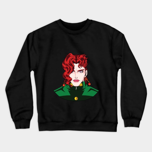 Kakyoin Green Anime Fan art Crewneck Sweatshirt by Branigan